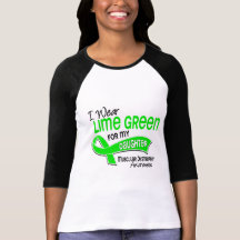 I Wear Lime Green 42 Daughter Muscular Dystrophy Tee Shirt