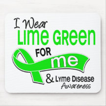 I Wear Lime Green 42 Me Lyme Disease Mouse Pad