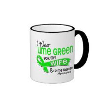 I Wear Lime Green 42 Wife Lyme Disease Mug