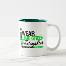 I Wear Lime Green For Daughter Coffee Mugs