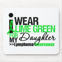 I Wear Lime Green For Daughter Mouse Mats