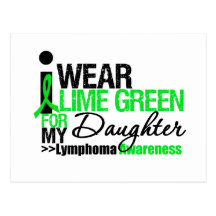 I Wear Lime Green For Daughter Post Card