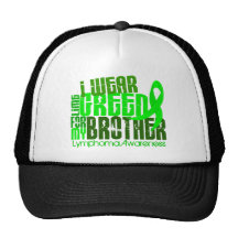 I Wear Lime Green For My Brother 6.4 Lymphoma Trucker Hat