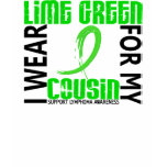 I Wear Lime Green For My Cousin 46 Lymphoma Tshirt