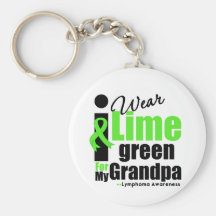 I Wear Lime Green For My Grandpa Key Chain