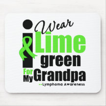 I Wear Lime Green For My Grandpa Mouse Mats
