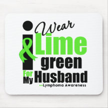 I Wear Lime Green For My Husband Mouse Mat