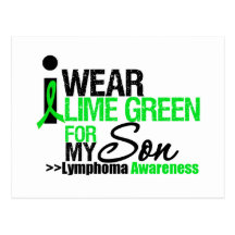 I Wear Lime Green For My Son Post Card