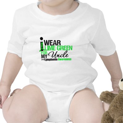 I Wear Lime Green For My Uncle Rompers