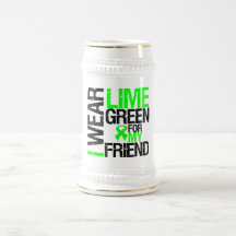 I Wear Lime Green Ribbon For My Friend Lymphoma Mug