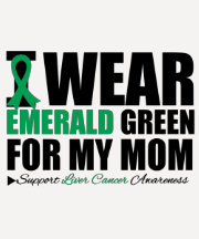 I Wear Liver Cancer Ribbon For My Mom Tee Shirts