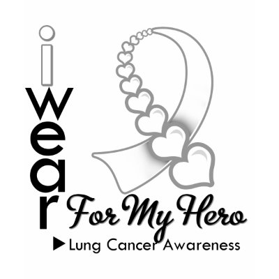 lung cancer ribbon. I Wear Lung Cancer Ribbon For