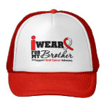 I Wear Oral Cancer Ribbon For My Brother Hats