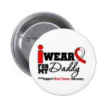 I Wear Oral Cancer Ribbon For My Daddy buttons