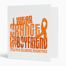 I Wear Orange Boyfriend 6.4 MS Multiple Sclerosis Binder