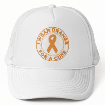 I Wear Orange For A Cure hats by SupportTees I Wear Orange For A Cure hats