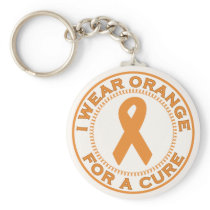 I Wear Orange For A Cure Keychains