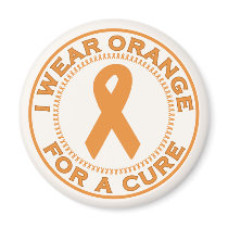 I Wear Orange For A Cure magnets by SupportTees I Wear Orange For A Cure magnets