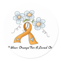 I Wear Orange For A Loved One Sticker