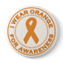 I Wear Orange For Awareness buttons by SupportTees I Wear Orange For Awareness buttons