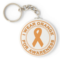 I Wear Orange For Awareness Key Chain
