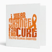 I Wear Orange For Cure 6.4 MS Multiple Sclerosis Binders