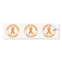 I Wear Orange For Hope bumper stickers
