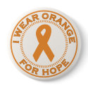 I Wear Orange For Hope buttons by SupportTees I Wear Orange For Hope buttons