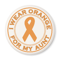 I Wear Orange For My Aunt magnets by SupportTees I Wear Orange For My Aunt magnets
