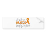 I Wear Orange For My Boyfriend (Orange Ribbon) Bumper Stickers