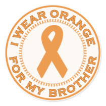 I Wear Orange For My Brother stickers by SupportTees I Wear Orange For My Brother stickers