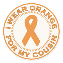 I Wear Orange For My Cousin stickers by SupportTees I Wear Orange For My Cousin stickers