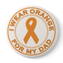 I Wear Orange For My Dad buttons by SupportTees I Wear Orange For My Dad buttons