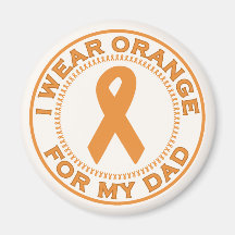 I Wear Orange For My Dad Refrigerator Magnet