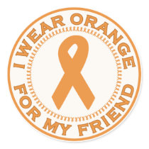 I Wear Orange For My Friend stickers by SupportTees I Wear Orange For My Friend stickers
