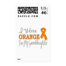 I Wear Orange For My Granddaughter (Orange Ribbon) Stamps