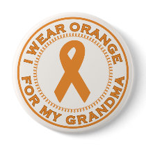 I Wear Orange For My Grandma buttons