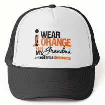 I Wear Orange For My Grandma hats
