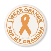 I Wear Orange For My Grandma magnets by SupportTees I Wear Orange For My Grandma magnets