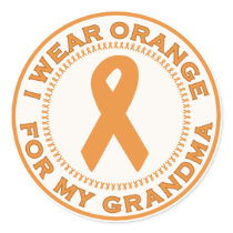 I Wear Orange For My Grandma stickers by SupportTees I Wear Orange For My Grandma stickers