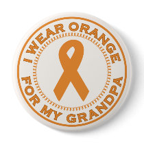 I Wear Orange For My Grandpa buttons