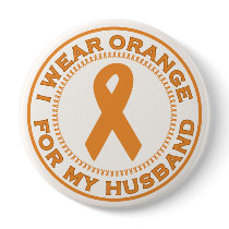 I Wear Orange For My Husband buttons