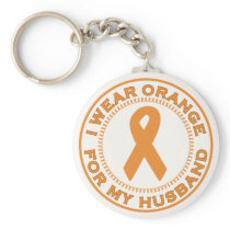 I Wear Orange For My Husband Key Chain