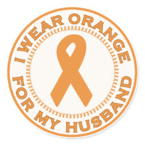 I Wear Orange For My Husband stickers by SupportTees I Wear Orange For My Husband stickers