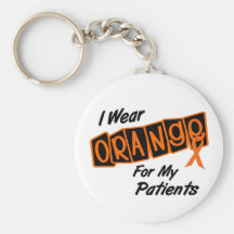I Wear Orange For My PATIENTS 8 Key Chain