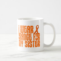 I Wear Orange For My Sister 16 Mugs