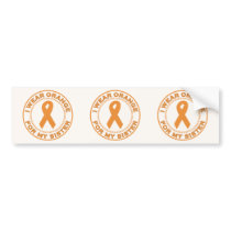 I Wear Orange For My Sister Bumper Sticker