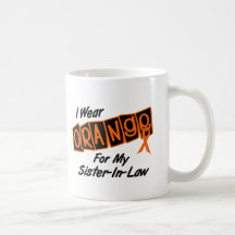 I Wear Orange For My SISTERINLAW 8 Coffee Mugs