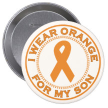 I Wear Orange For My Son Pinback Button