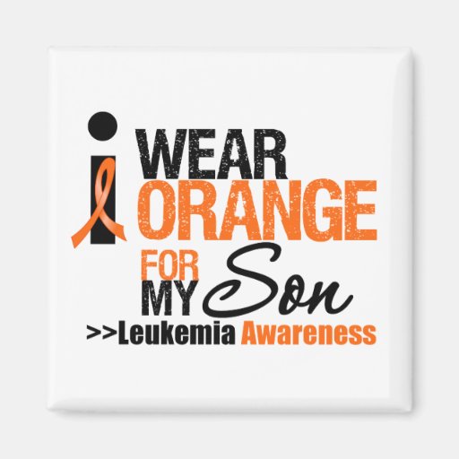 I Wear Orange For My Son Refrigerator Magnet